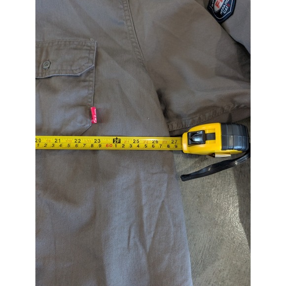BOCOMAL FR Flame Resistant Work‎ Shirt Gray NFPA 2112 CAT2 Long Sleeve Utility - Picture 3 of 8